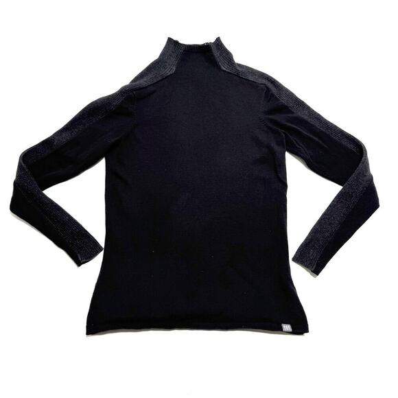 Title Nine Black Mock Turtle Neck Sweater Womens Size S Small Cotton Blend - Picture 1 of 8